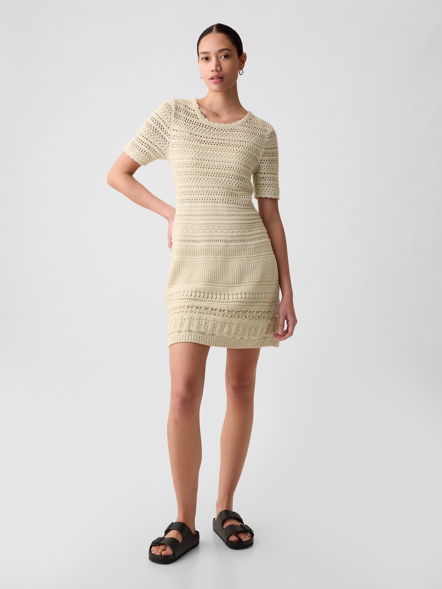 Women's Crochet Dresses, Filigree Mini Dress
