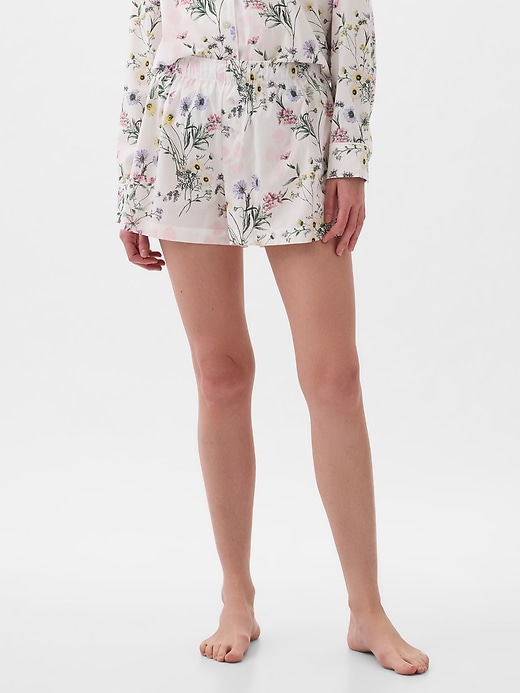 Image number 1 showing, Poplin PJ Shorts