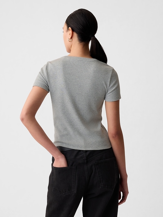 Image number 2 showing, Modern Rib Cropped T-Shirt