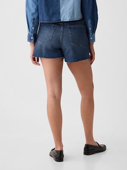 Image number 6 showing, 4" High Rise Girlfriend Denim Shorts