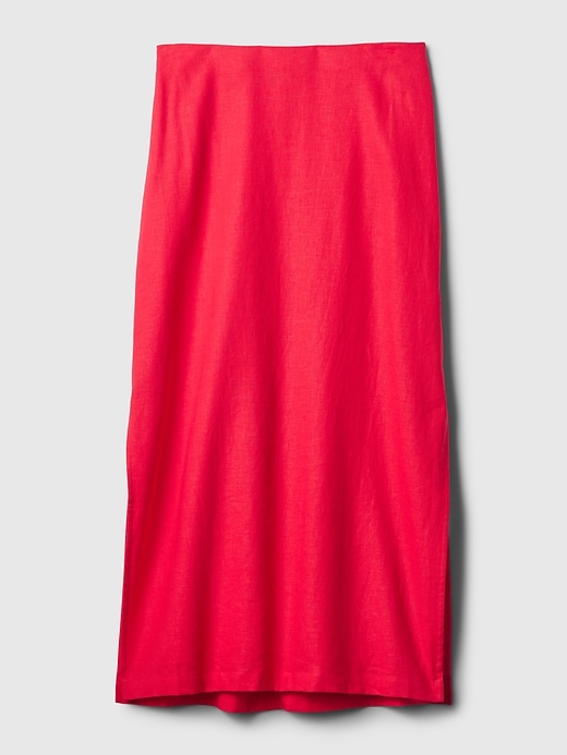 Image number 4 showing, Linen-Blend Maxi Skirt