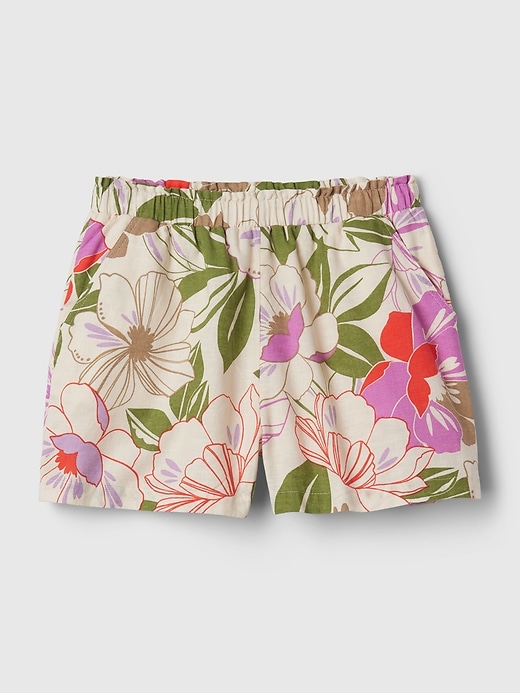 Image number 4 showing, Kids Linen-Cotton Pull-On Shorts