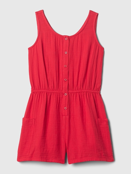 Image number 3 showing, Kids Crinkle Gauze Romper