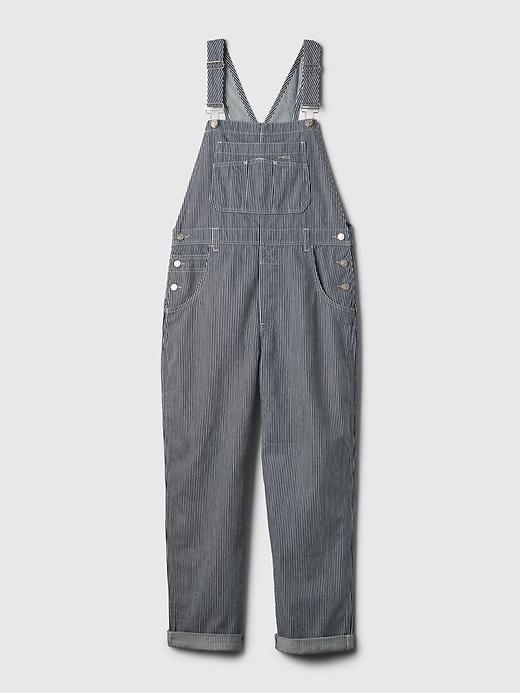 Image number 6 showing, Striped Loose Overalls