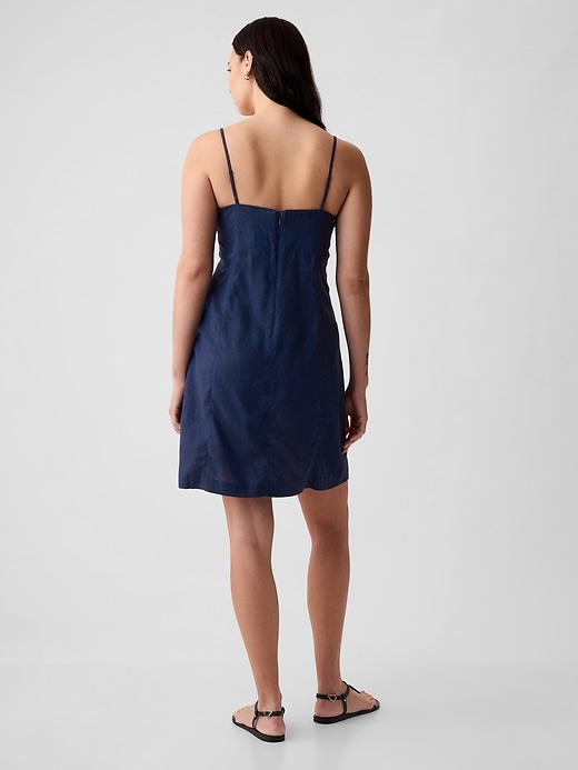Image number 5 showing, Linen-Blend Mini Dress