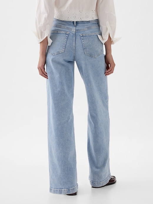 Image number 4 showing, High Rise Stride Wide-Leg  Jeans