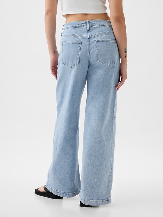 Image number 6 showing, High Rise Stride Wide-Leg  Jeans