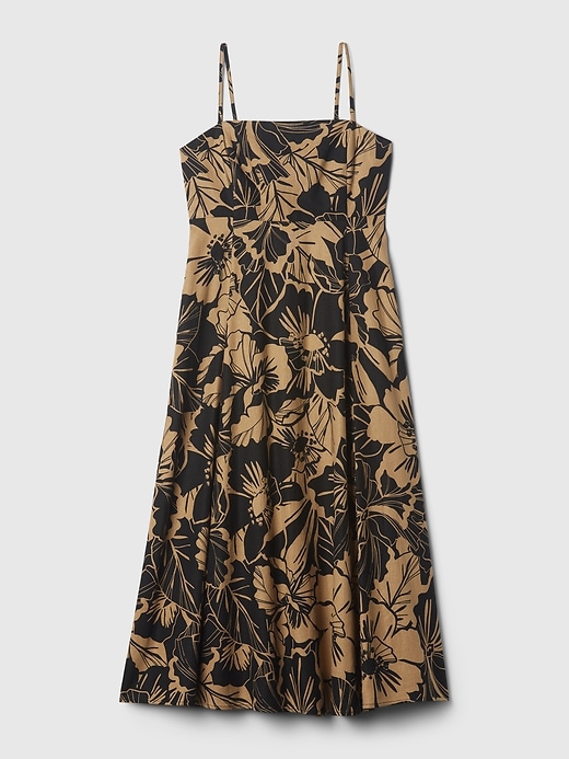 Image number 6 showing, Linen-Blend Midi Dress