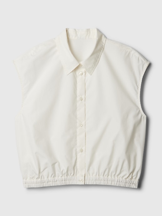 Image number 4 showing, Cropped Poplin Shirt