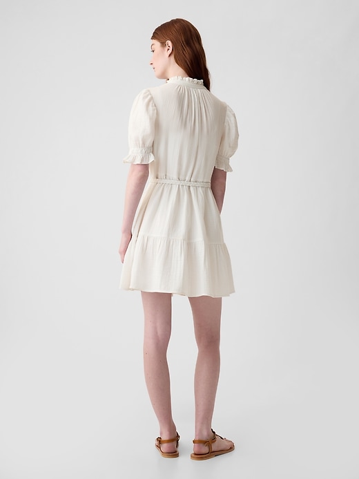 Image number 2 showing, Crinkle Gauze Mini Dress
