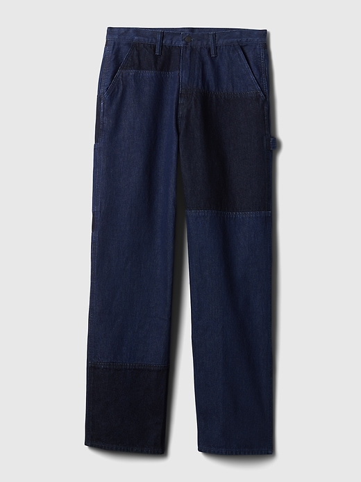 Image number 5 showing, '90s Loose Patchwork Jeans