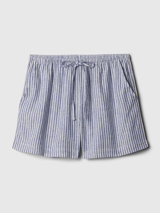 Image number 4 showing, Linen-Blend PJ Shorts