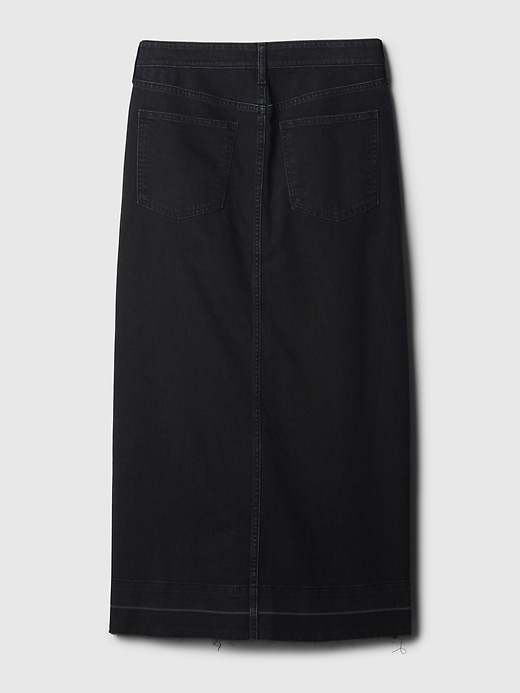Image number 5 showing, Denim Midi Skirt
