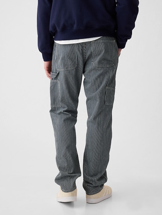 Image number 2 showing, Double-Knee Railroad Striped Carpenter Jeans