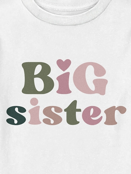 Image number 2 showing, Toddler Big Sister Graphic Tee