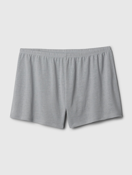 Image number 4 showing, Linen-Blend PJ Shorts