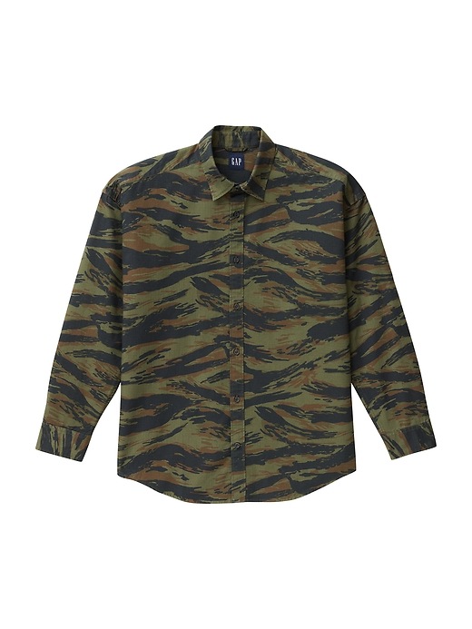 Palace Gap Camo Oxford Drop Shoulder