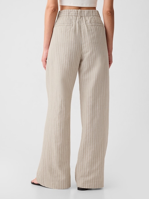 Image number 4 showing, 365 High Rise Linen-Cotton Trousers