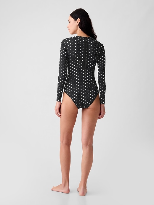 Image number 2 showing, Rash Guard One-Piece Swimsuit