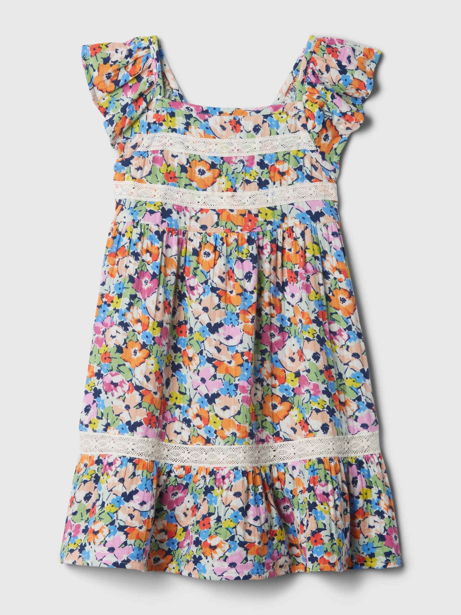 Shop Gap Baby Crinkle Gauze Dress In Floral