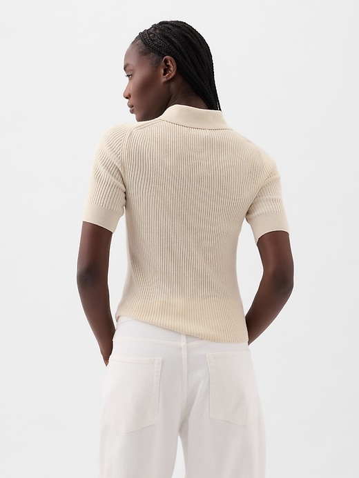 Image number 2 showing, Lightweight CashSoft Polo Sweater
