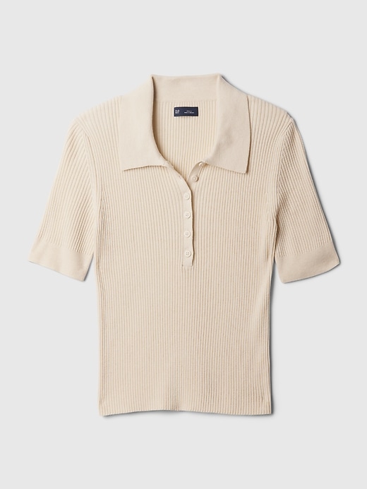 Image number 5 showing, Lightweight CashSoft Polo Sweater