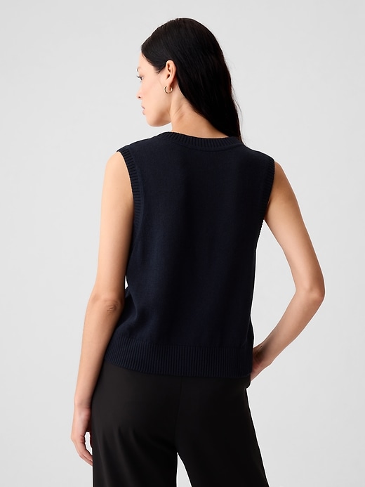 Image number 2 showing, Linen-Blend Sweater Vest