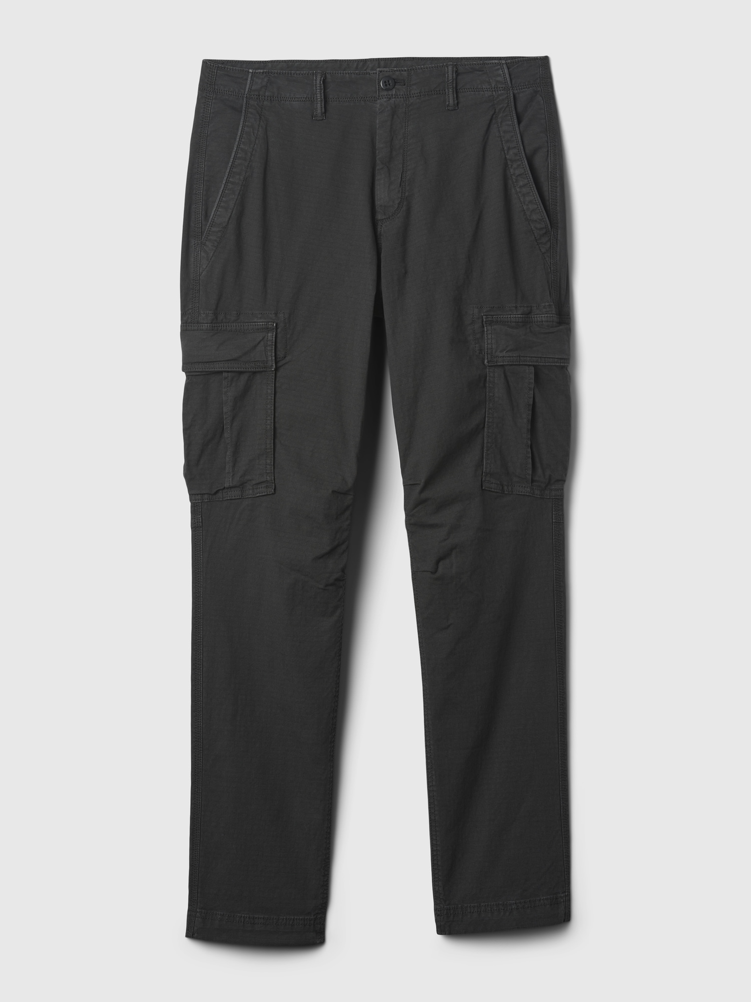 Men 6 Pockets Fleece Warm Cargo Pants Work Casual Winter Pants