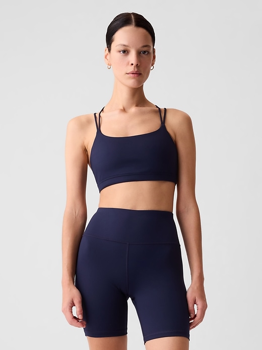 Image number 1 showing, GapFit Power Medium Impact Strappy Sports Bra