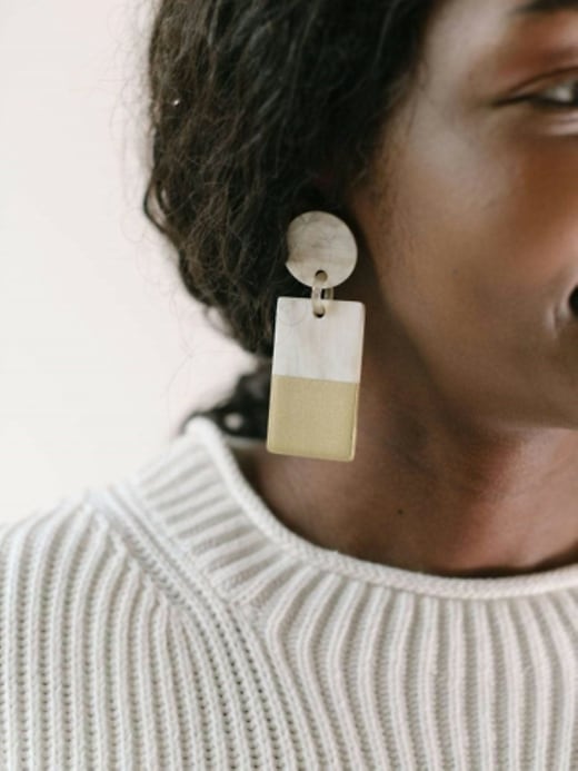 Image number 2 showing, Gold Dipped Statement Earrings