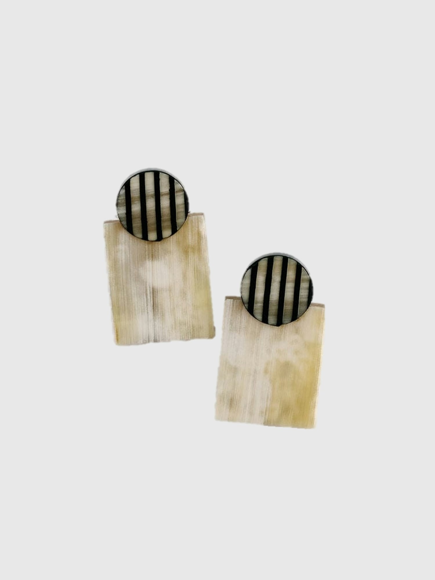 Tuxedo Stripe Post Earrings