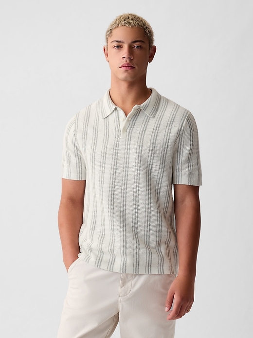 Image number 1 showing, Textured Polo Shirt
