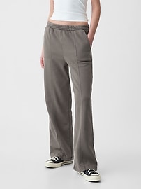 Women's Vintage Soft Wide-Leg Sweatpants by Gap Greenish Grey Size XXL