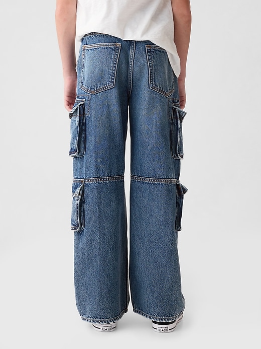 Image number 3 showing, Kids Baggy Cargo Jeans