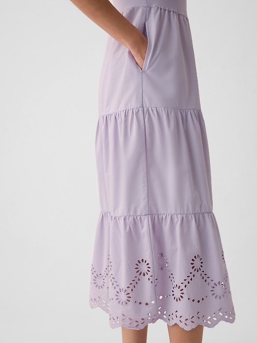 Image number 4 showing, Eyelet Midi Tank Dress