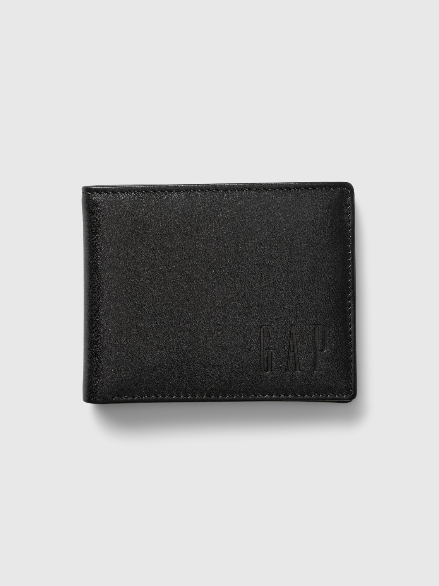 Shop Gap Leather Wallet In Black