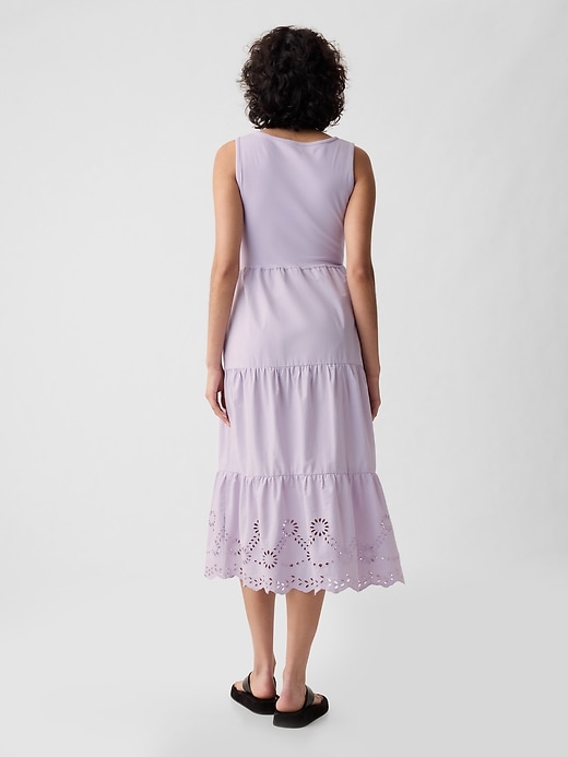 Image number 2 showing, Eyelet Midi Tank Dress