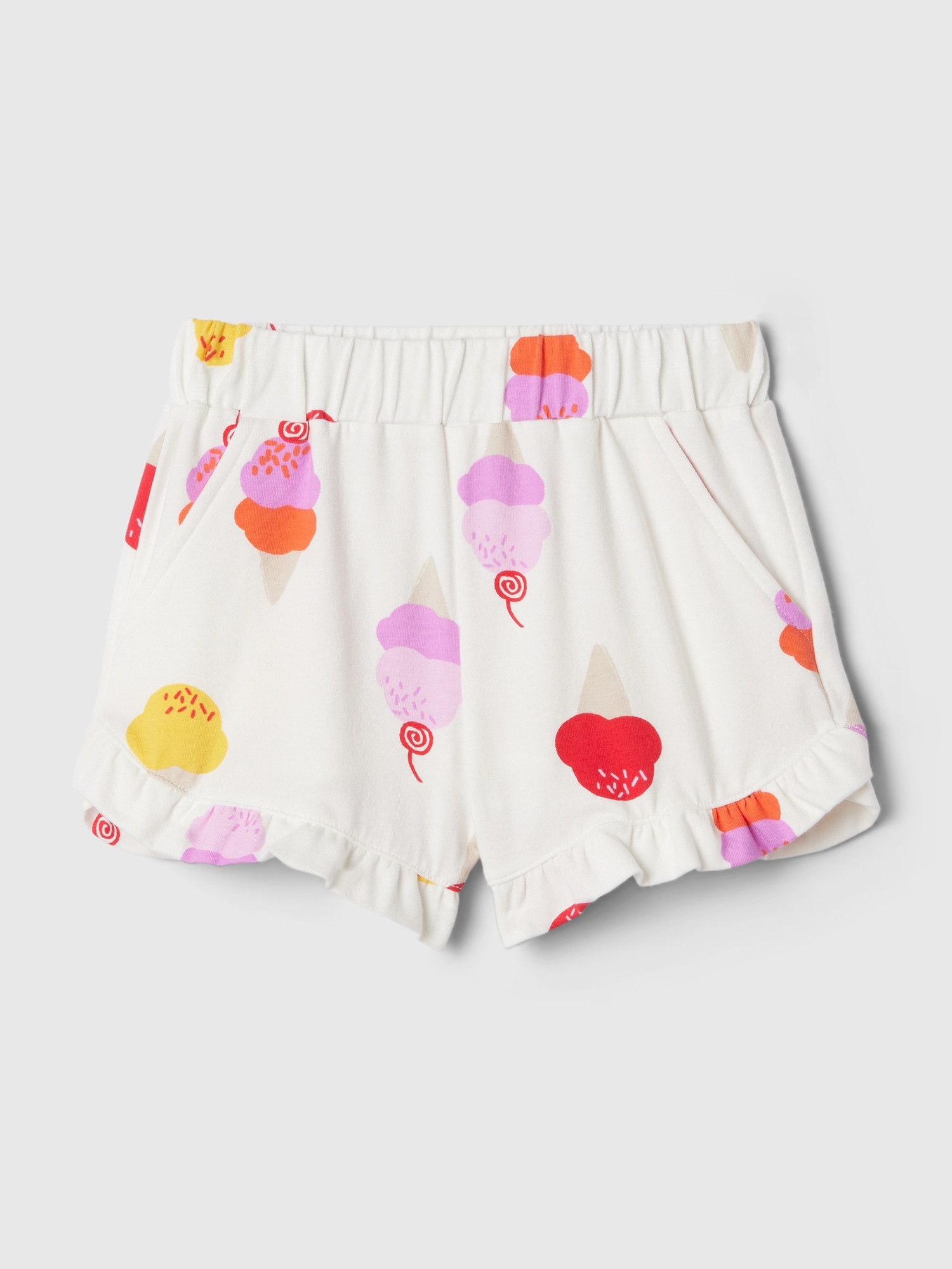 Shop Gap Baby Mix And Match Ruffle Shorts In White