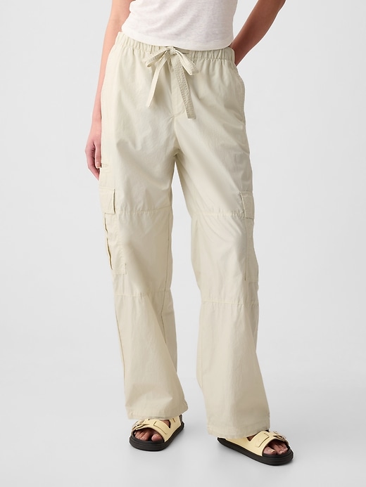 Image number 2 showing, Mid Rise Cargo Parachute Pants