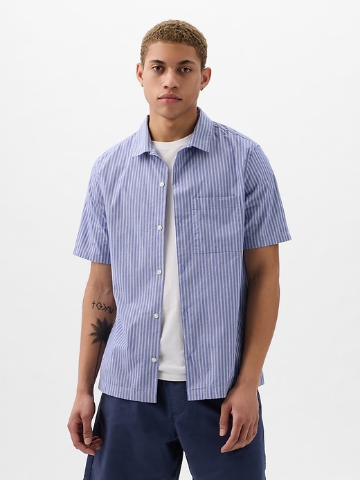 Image number 1 showing, Resort Poplin Shirt in Standard Fit