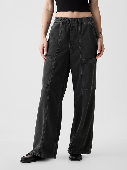 Image number 2 showing, High Rise Utility Easy Jeans