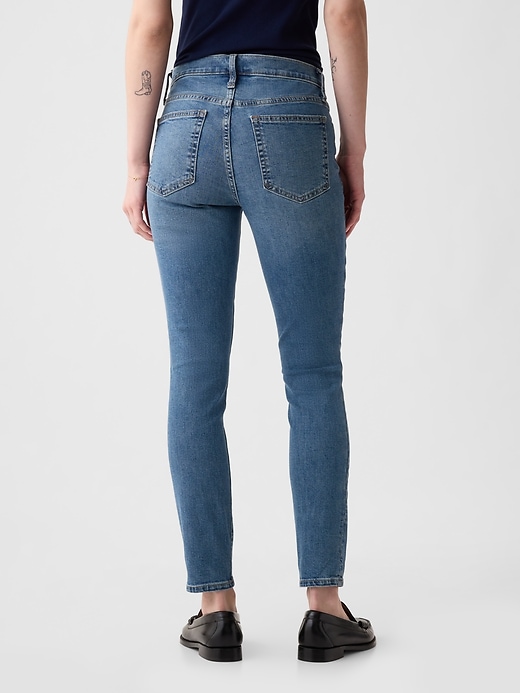 Image number 4 showing, Mid Rise True Skinny Jeans