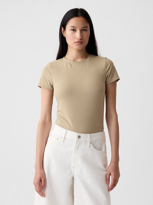 Image number 1 showing, Compact Jersey T-Shirt Bodysuit