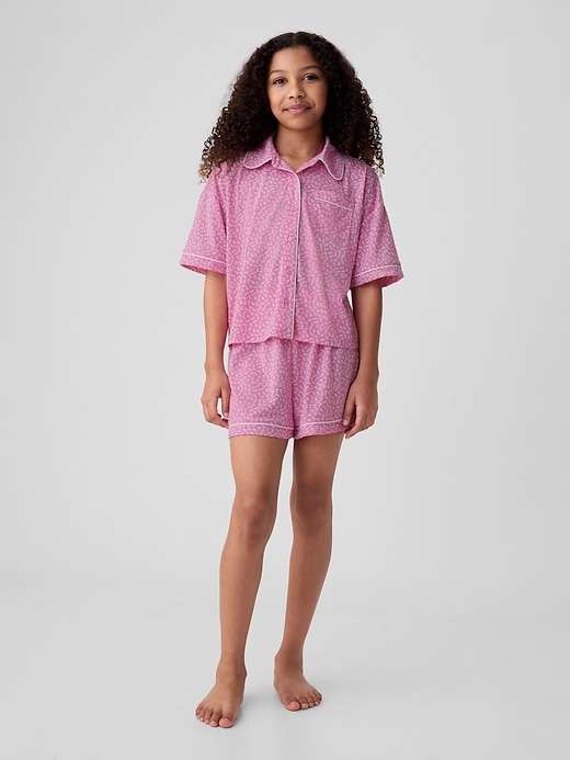 Image number 1 showing, Kids Recycled French Terry PJ Short Set