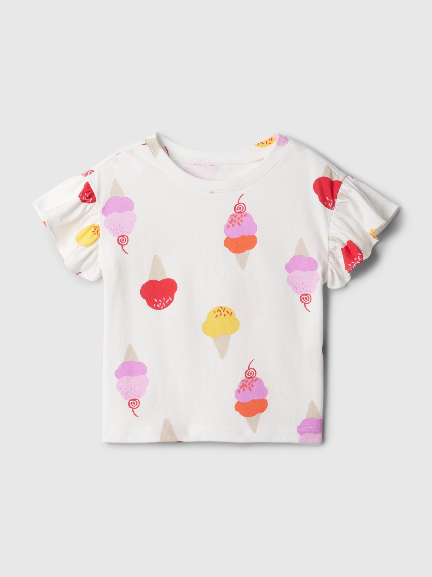 Shop Gap Baby Mix And Match Ruffle T-shirt In Ice Cream Cone