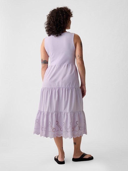 Image number 6 showing, Eyelet Midi Tank Dress