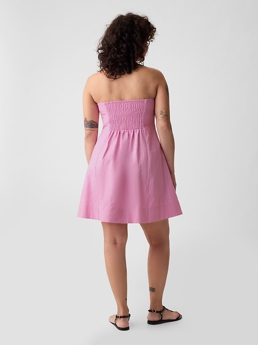 Image number 5 showing, Linen-Cotton Mini Dress