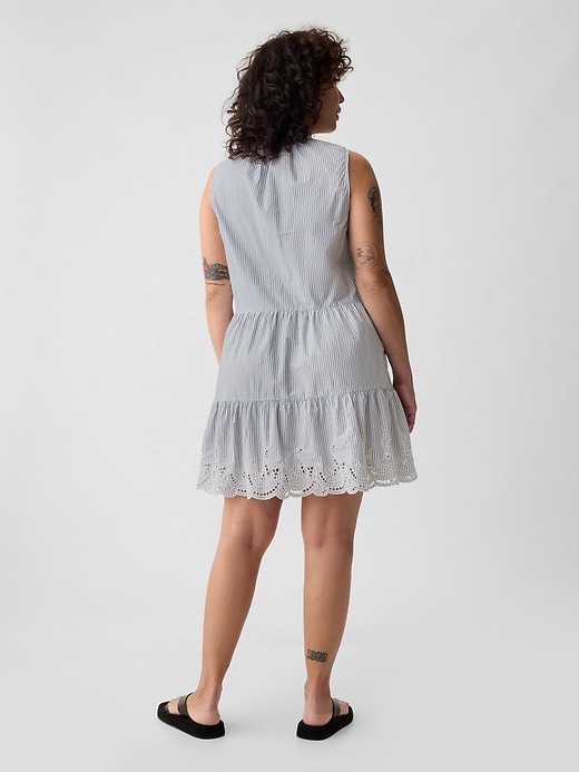 Image number 5 showing, Eyelet Mini Shirtdress