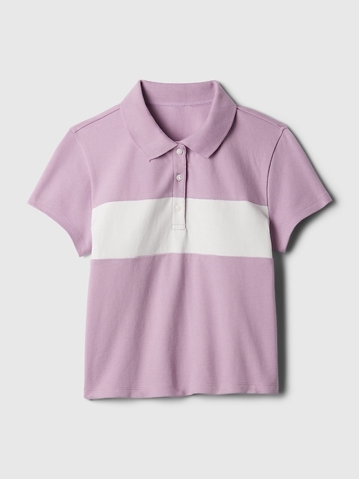 Image number 4 showing, Kids Pique Cropped Polo Shirt