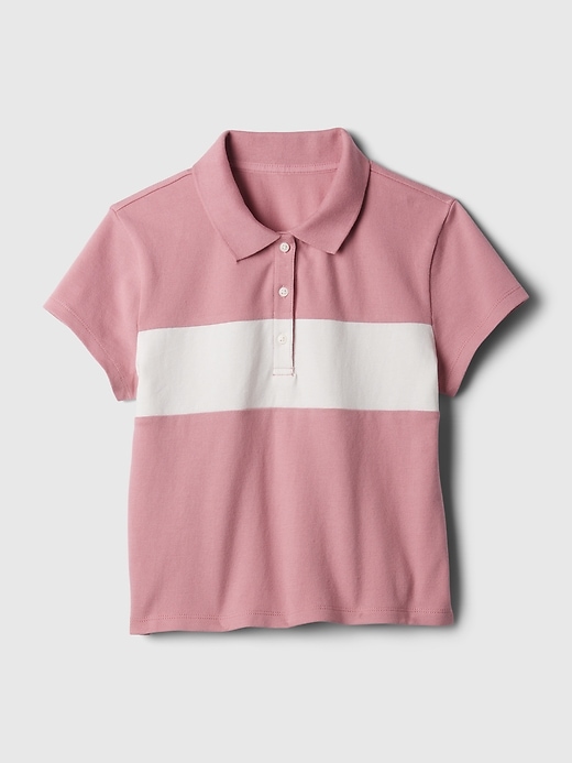 Image number 4 showing, Kids Pique Cropped Polo Shirt